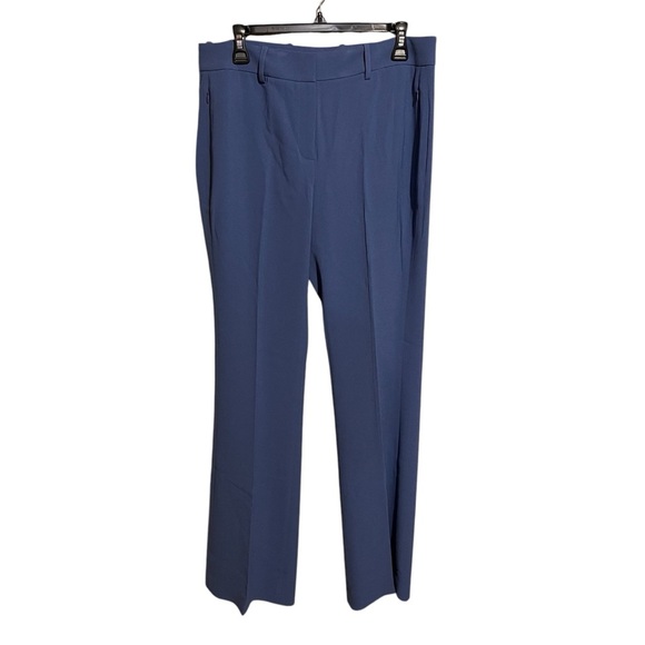 Elie Tahari Fit And Flare Pants Skylark Blue NWT Size 10 Wide Leg Career Slacks - Picture 1 of 11
